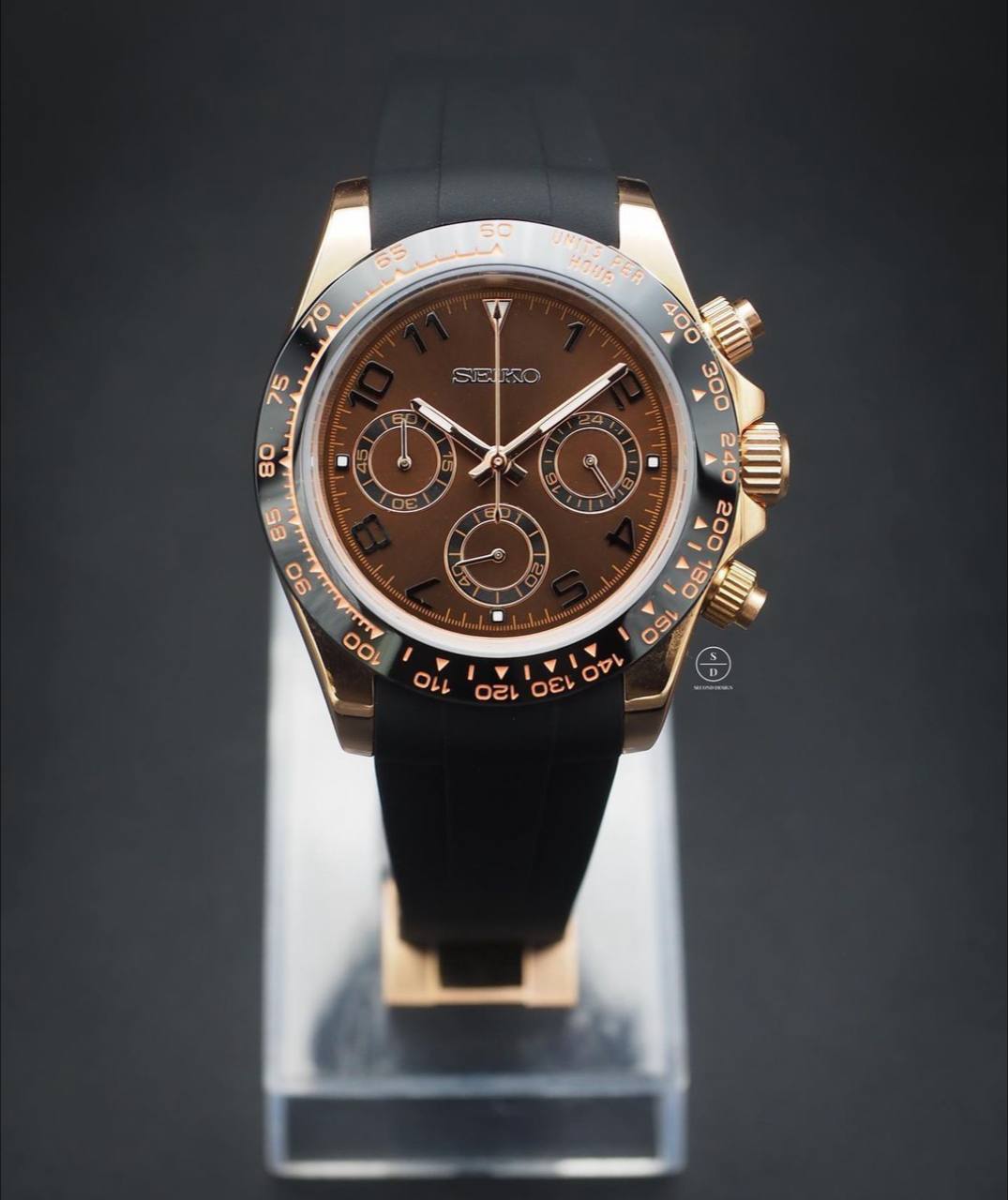 SEITONA BLACK (CHOCOLATE DIAL)